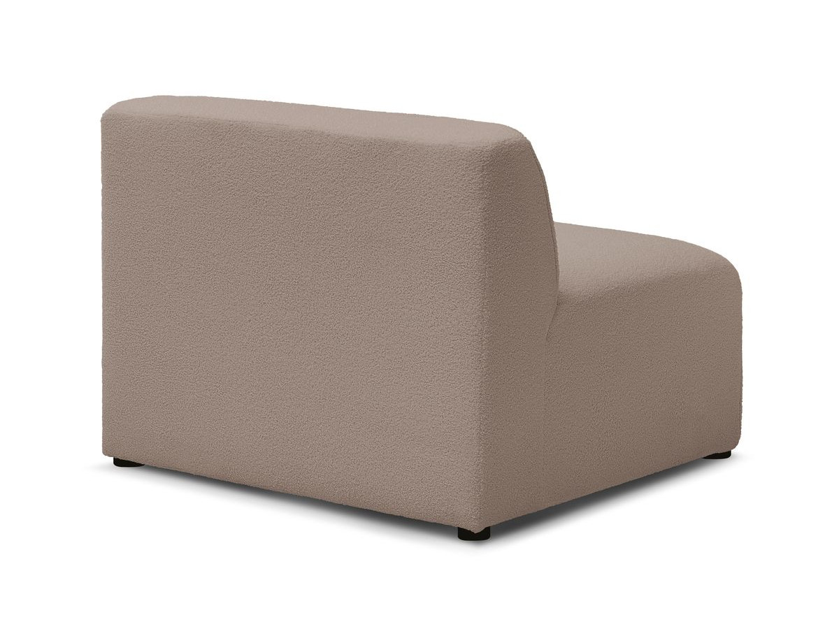 Chauffeuse 1 place pour canapé modulable MEGEVE tissu bouclette
