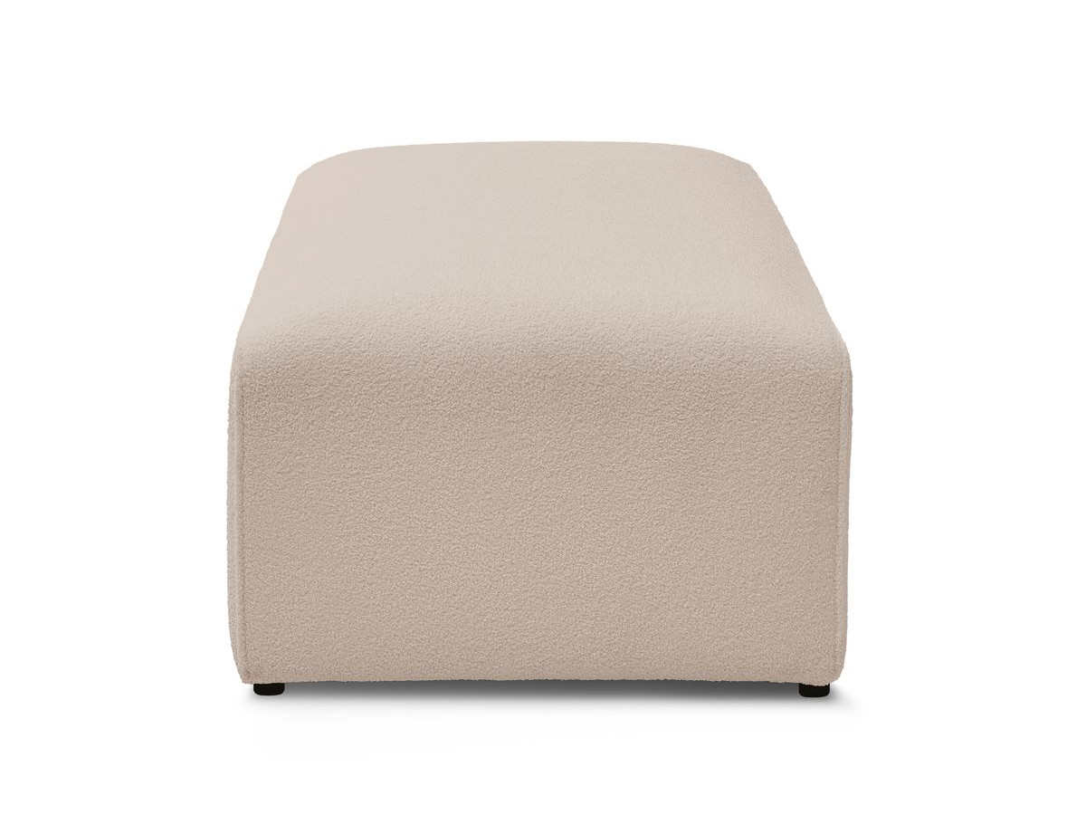 Pouf pour canapé modulable MEGEVE bouclette beige — vue 5