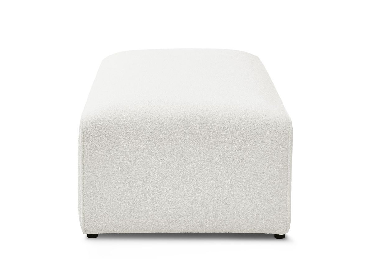 Pouf pour canapé modulable MEGEVE bouclette blanc — vue 5