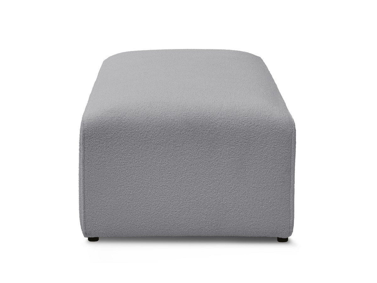 Pouf pour canapé modulable MEGEVE bouclette gris clair — vue 5
