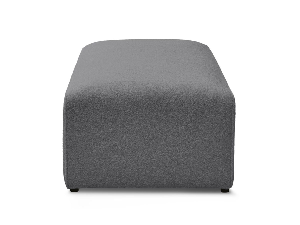 Pouf pour canapé modulable MEGEVE bouclette gris foncé — vue 5