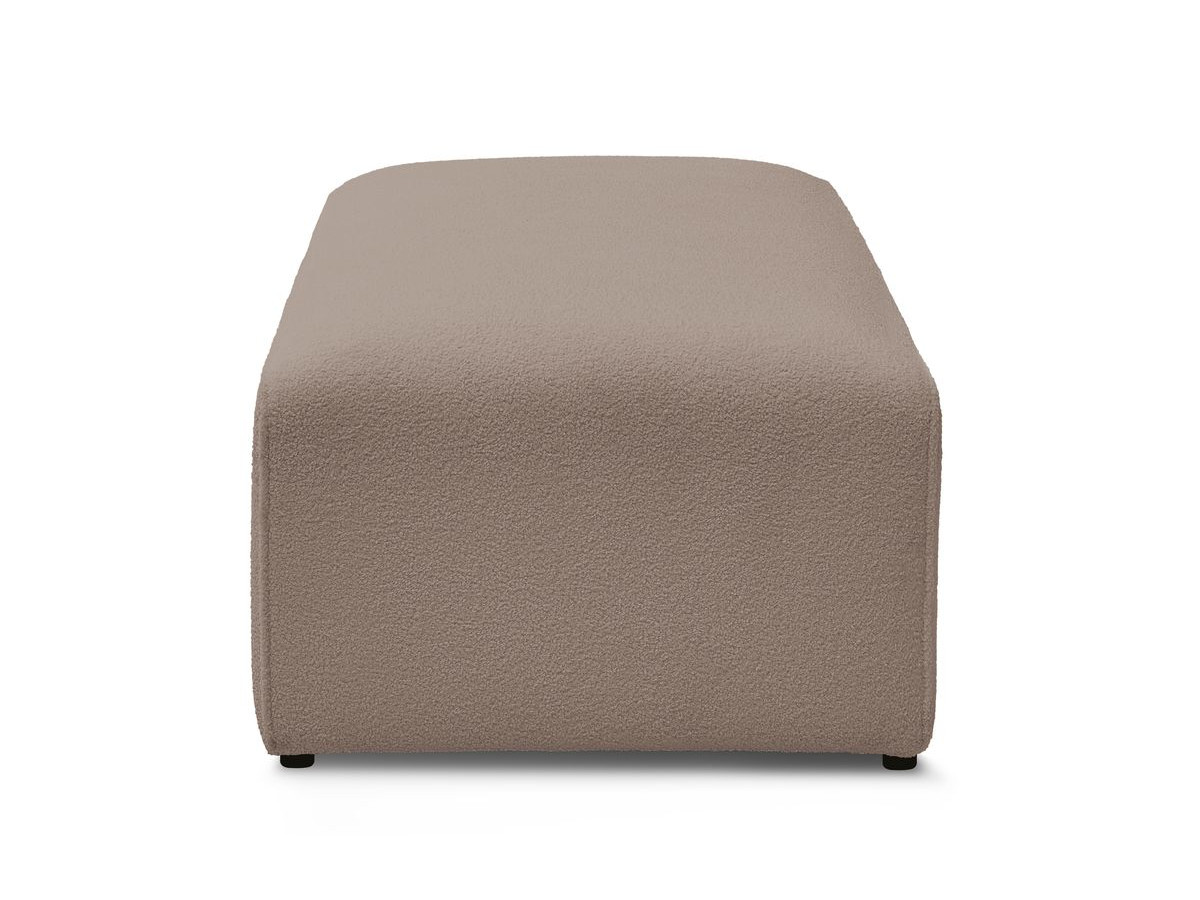 Pouf pour canapé modulable MEGEVE bouclette marron — vue 5