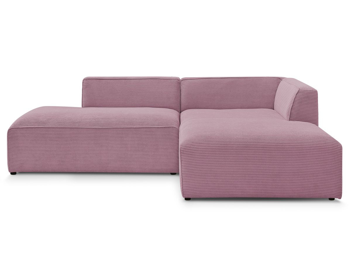 MEGEVE vaste hoekbank in corduroy stof