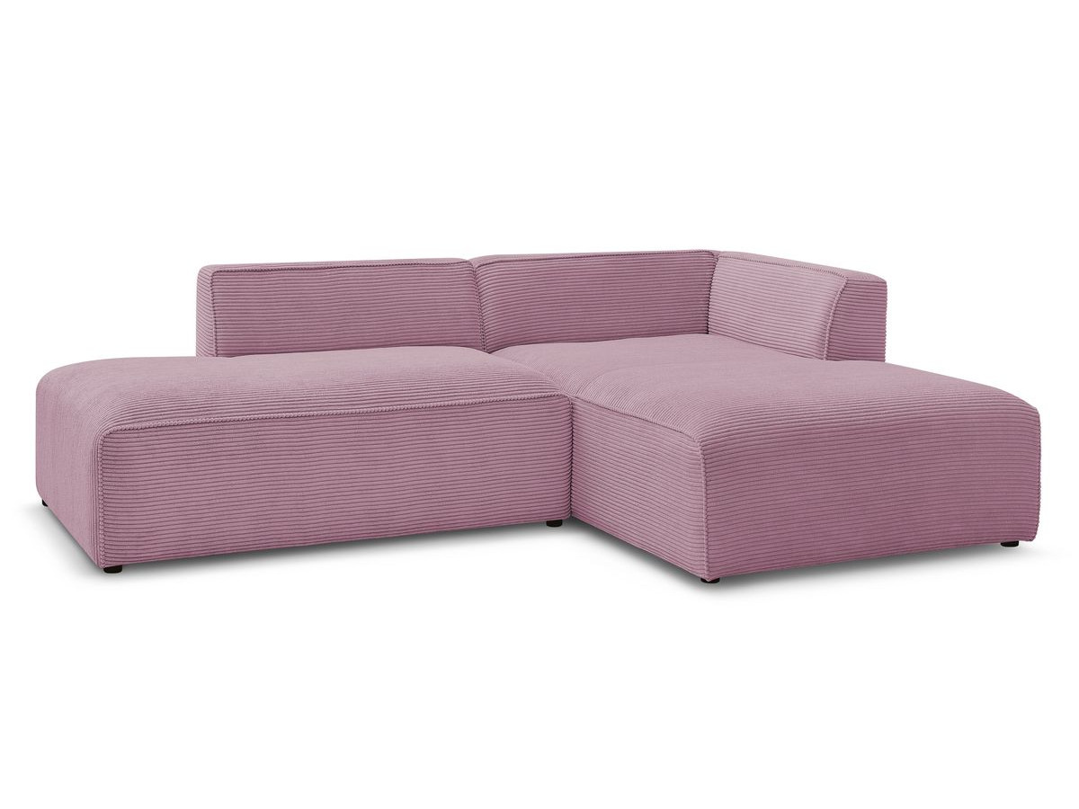 MEGEVE vaste hoekbank in corduroy stof