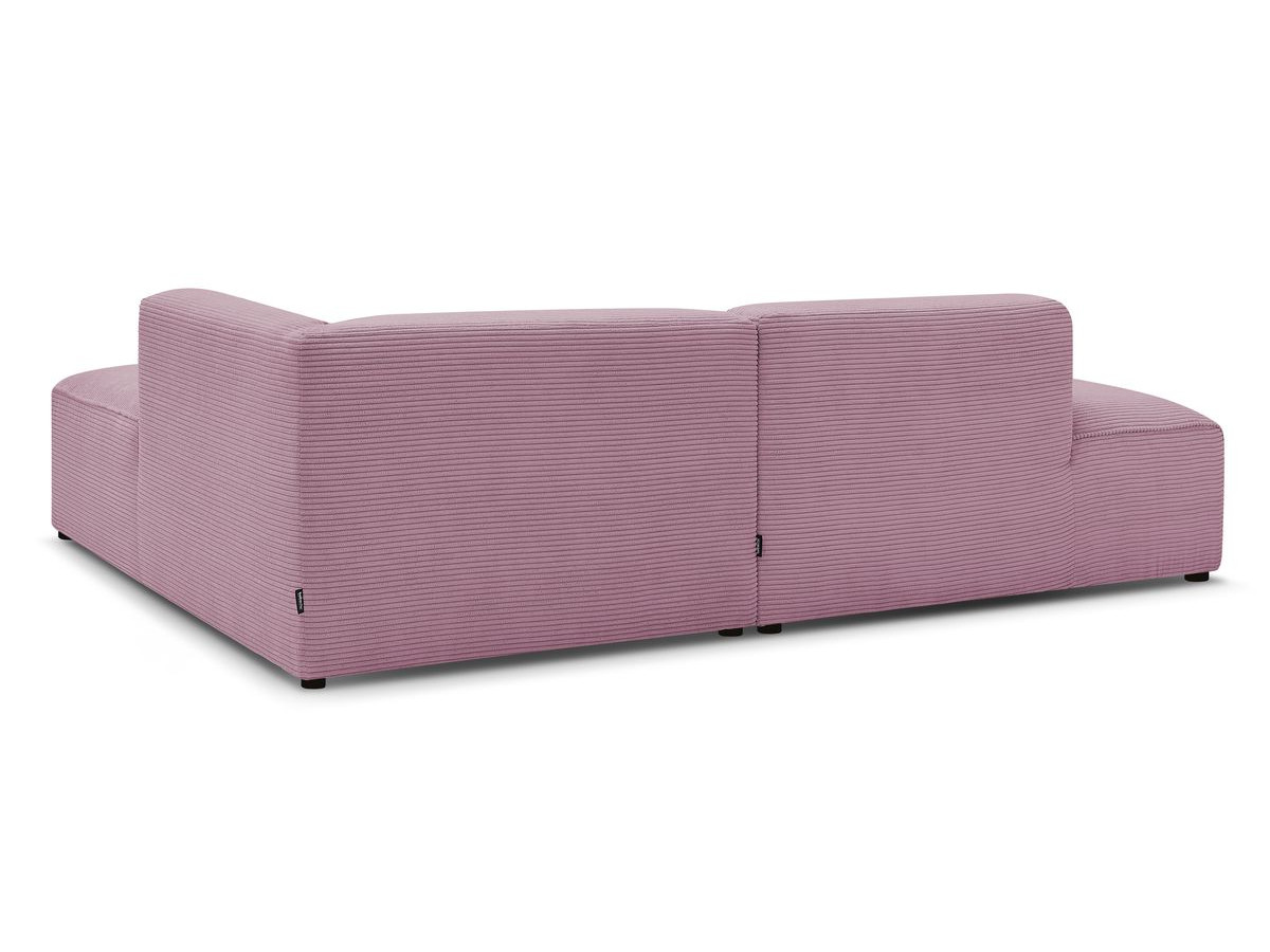 MEGEVE vaste hoekbank in corduroy stof