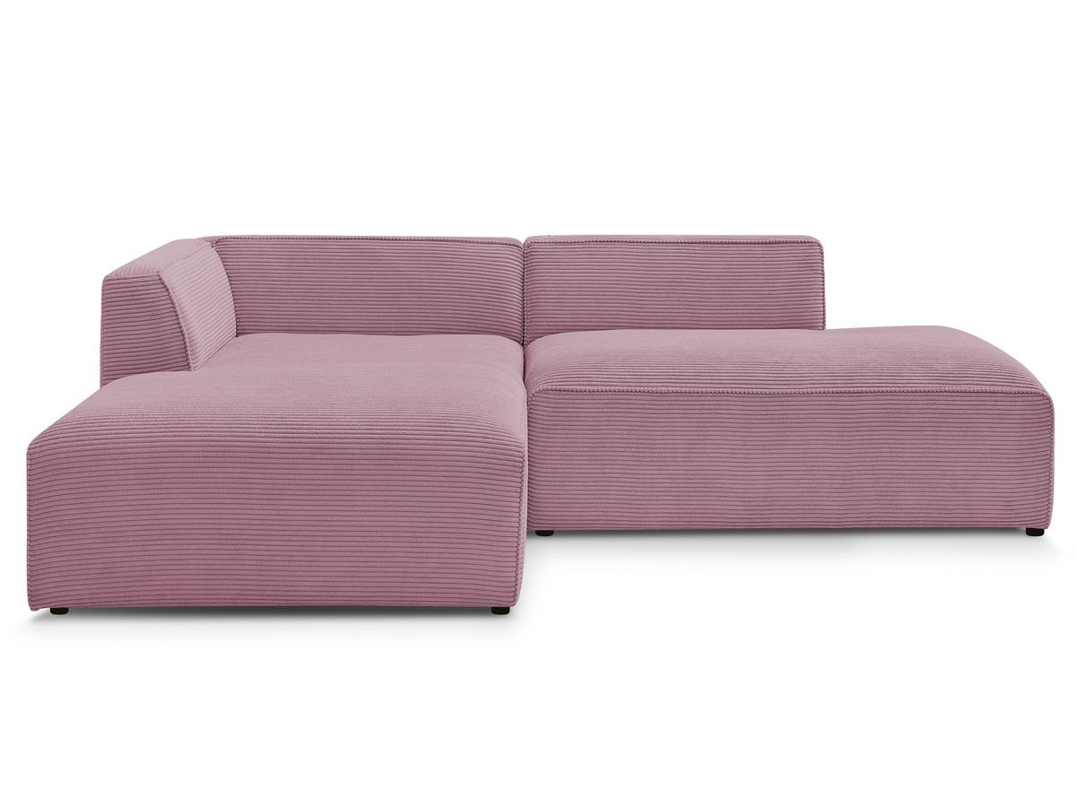 MEGEVE vaste hoekbank in corduroy stof