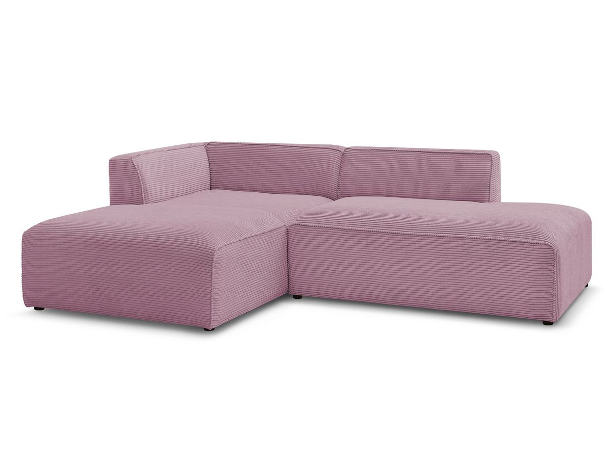 MEGEVE vaste hoekbank in corduroy stof