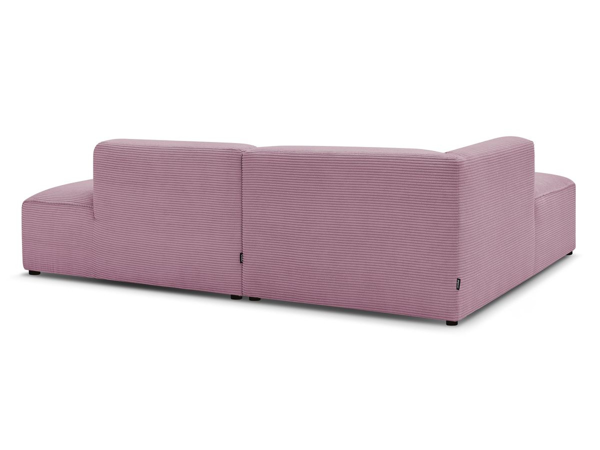 MEGEVE vaste hoekbank in corduroy stof