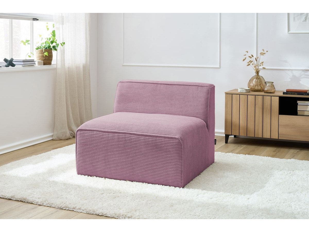 1-zitsfauteuil voor modulaire bank MEGEVE in corduroystof