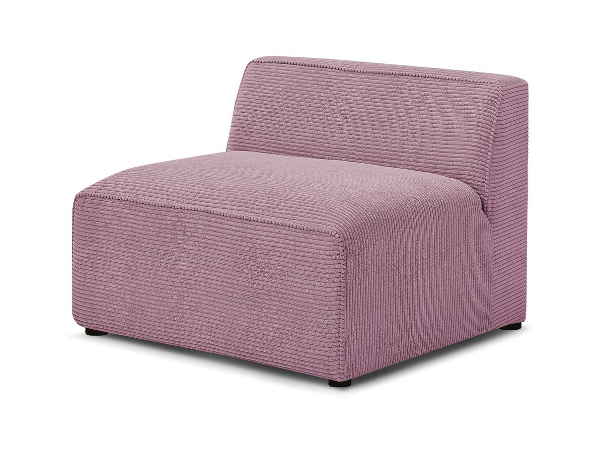 1-zitsfauteuil voor modulaire bank megeve in corduroystof gekleurd paars