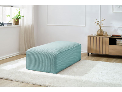 Pouf pour canapé modulable MEGEVE tissu velours côtelé