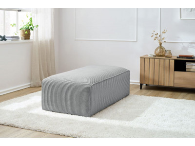 Pouf pour canapé modulable MEGEVE tissu velours côtelé