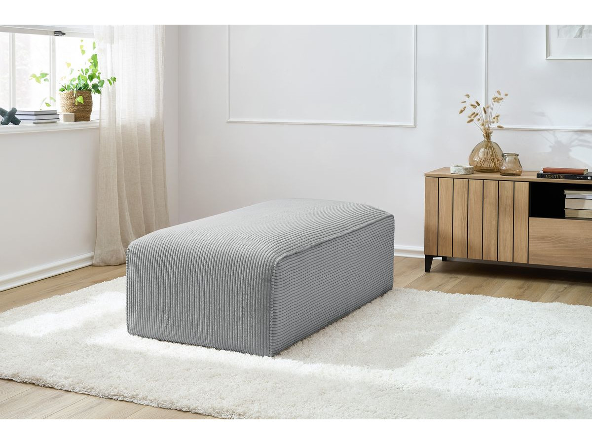 Poef voor modulaire bank MEGEVE corduroy stof