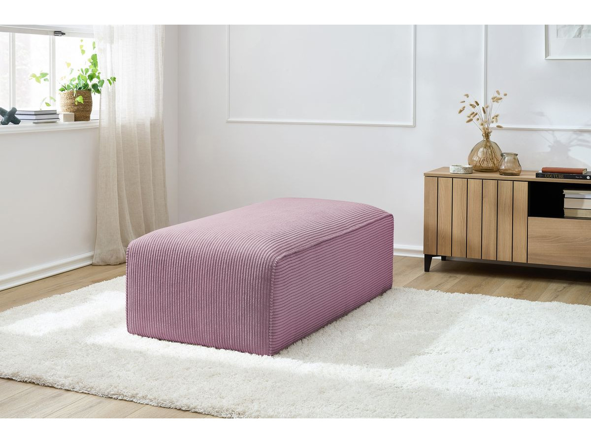 Poef voor modulaire bank MEGEVE corduroy stof