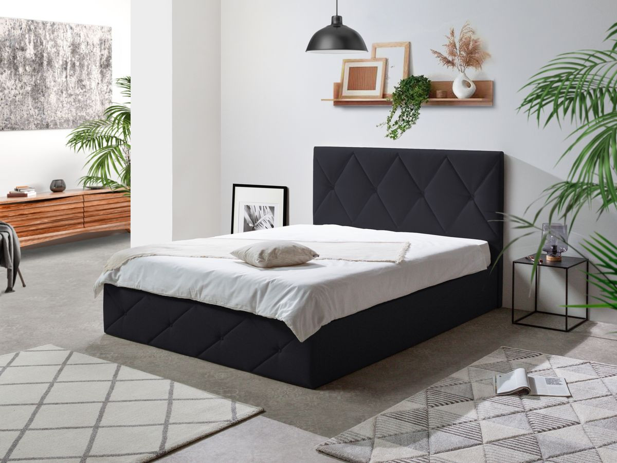 Lit coffre SIXTINE capitonné