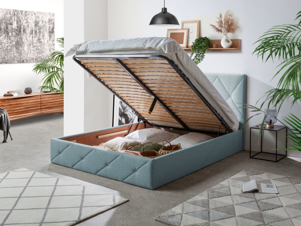 SIXTINE gestoffeerd opbergbed
