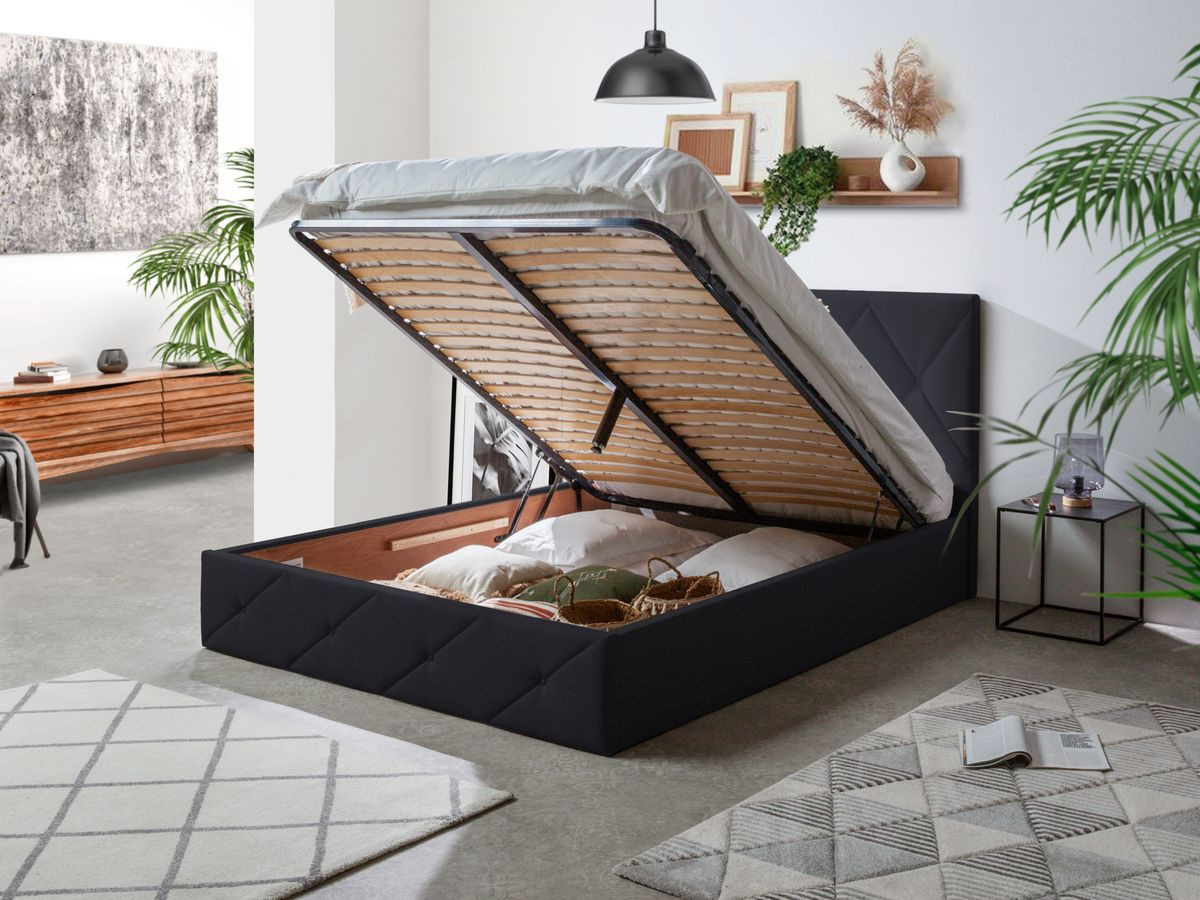 SIXTINE gestoffeerd opbergbed