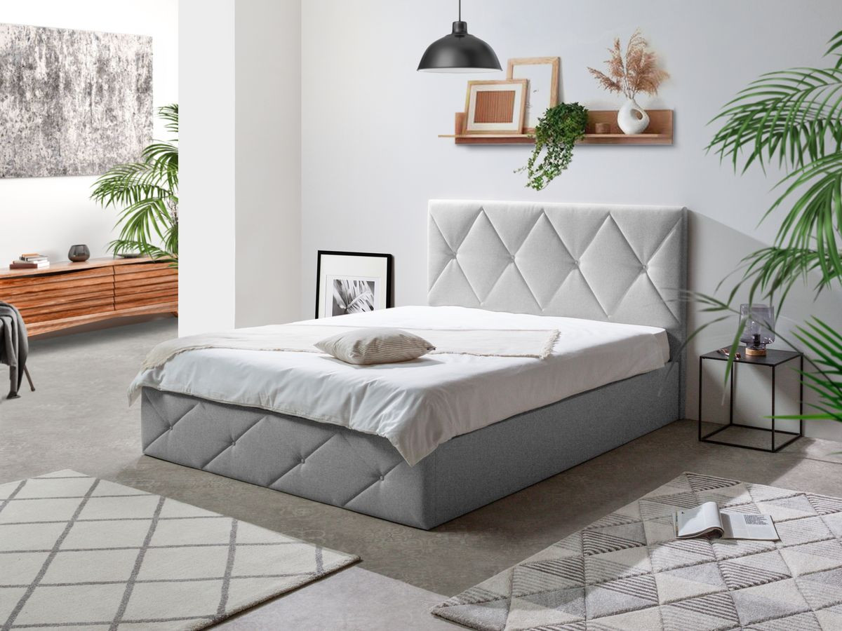 SIXTINE gestoffeerd opbergbed