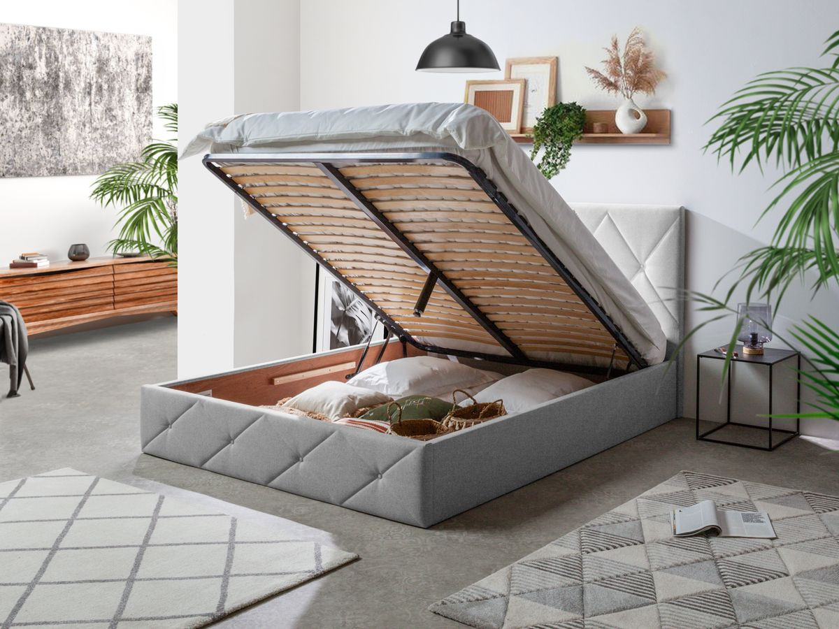 SIXTINE gestoffeerd opbergbed