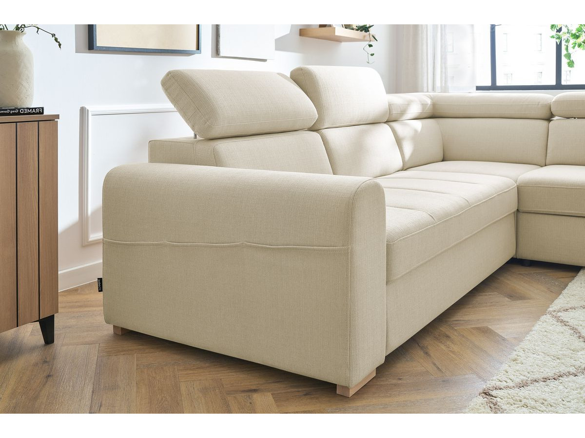 Canapé d'angle convertible coffre ARMAND