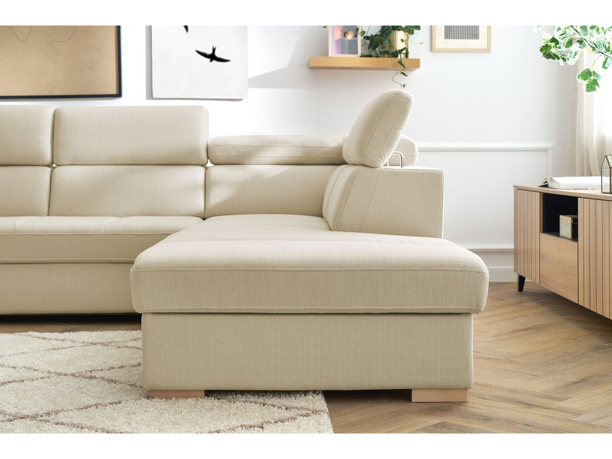 Canapé d'angle convertible coffre ARMAND