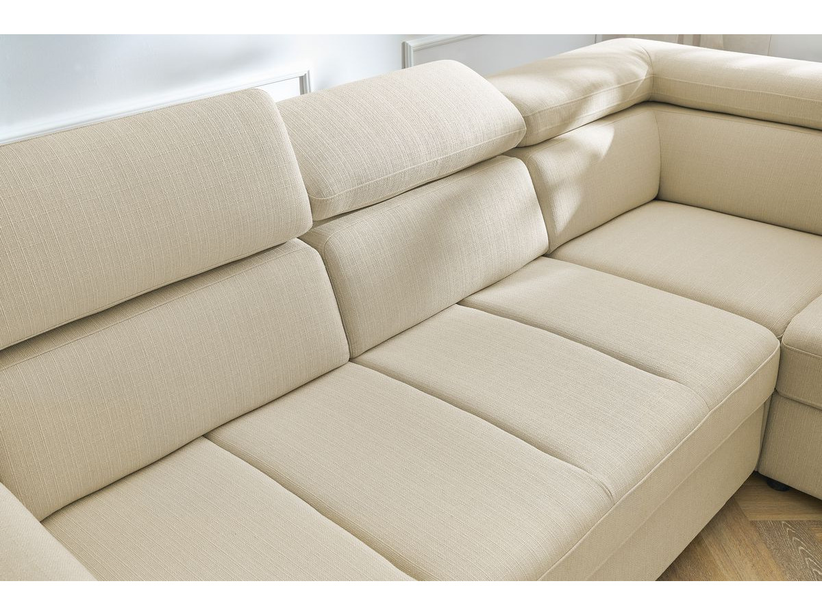 Canapé d'angle convertible coffre ARMAND