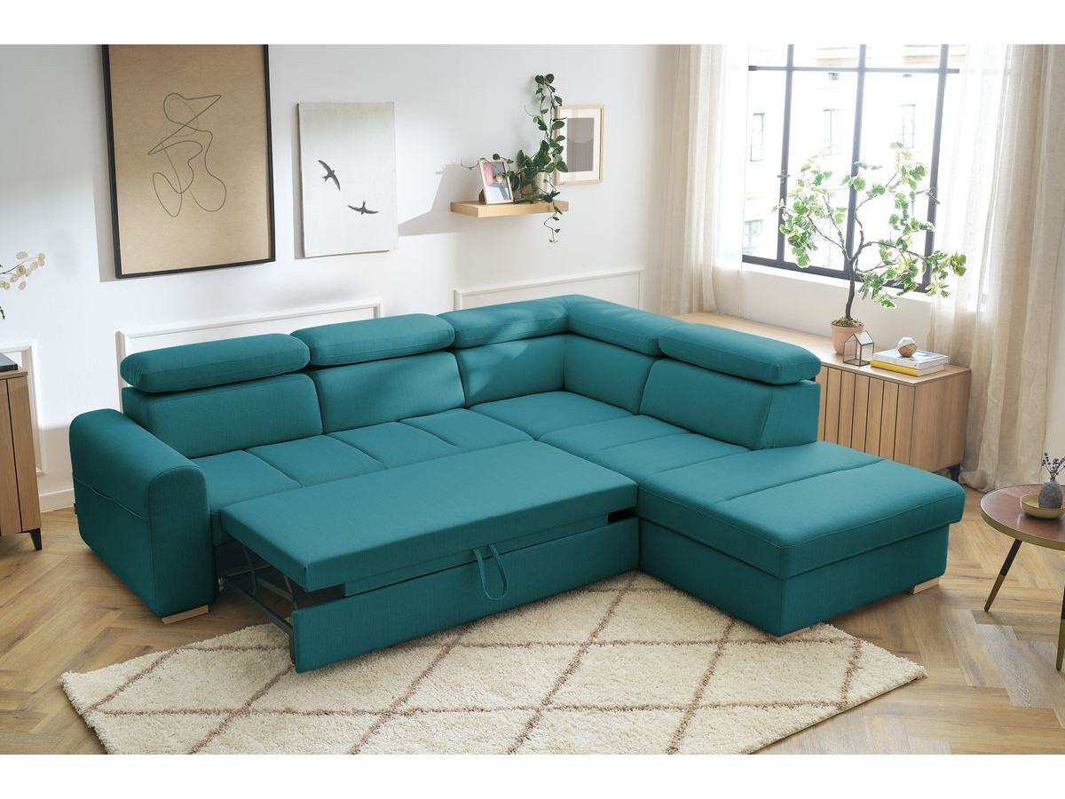 Canapé d'angle convertible coffre ARMAND