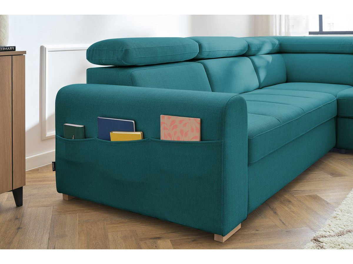 Canapé d'angle convertible coffre ARMAND