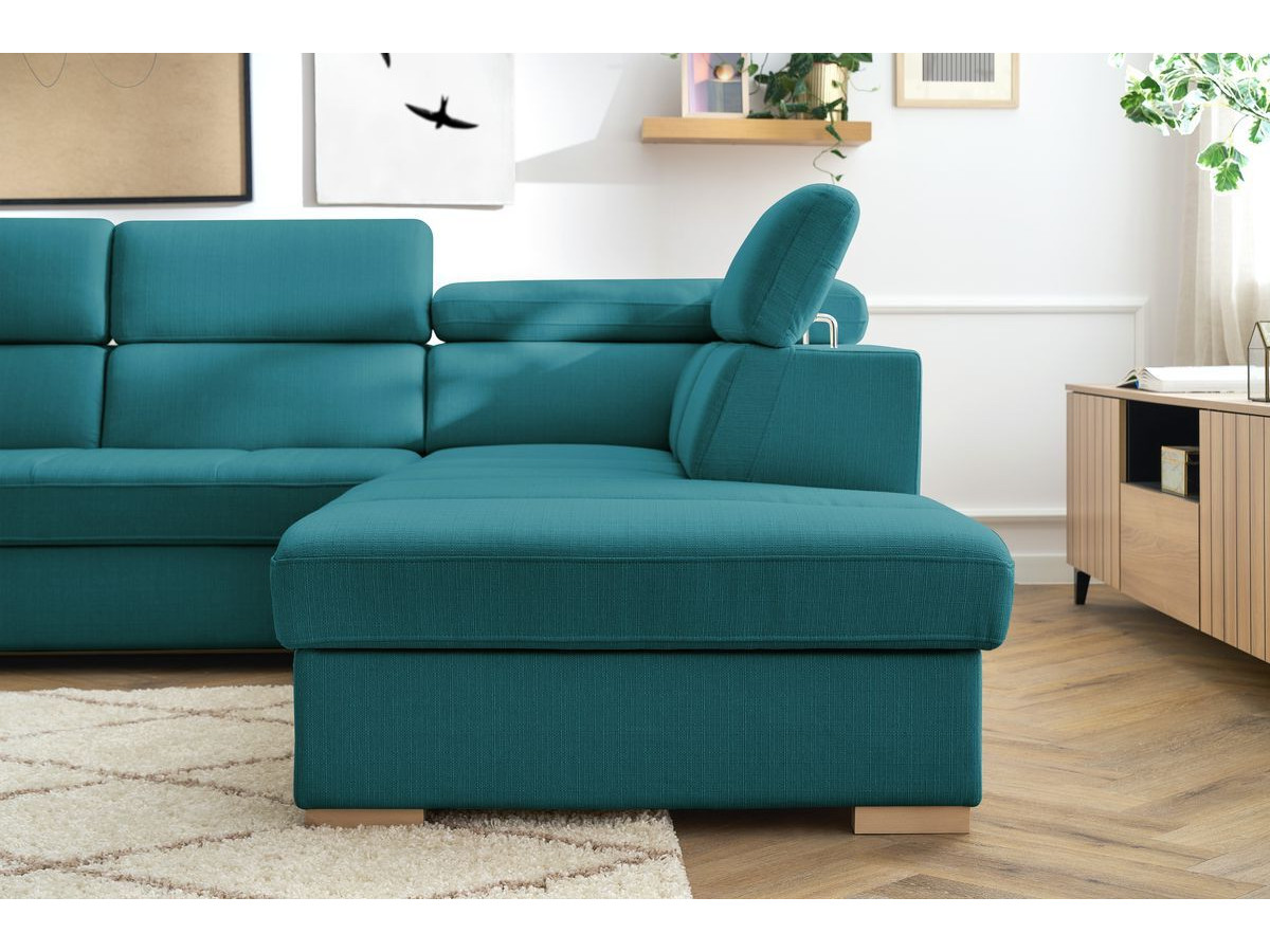 Canapé d'angle convertible coffre ARMAND