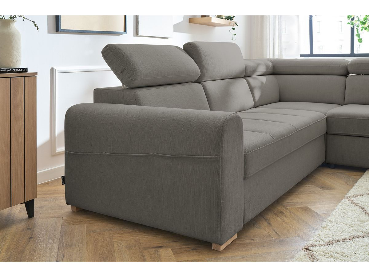Canapé d'angle convertible coffre ARMAND