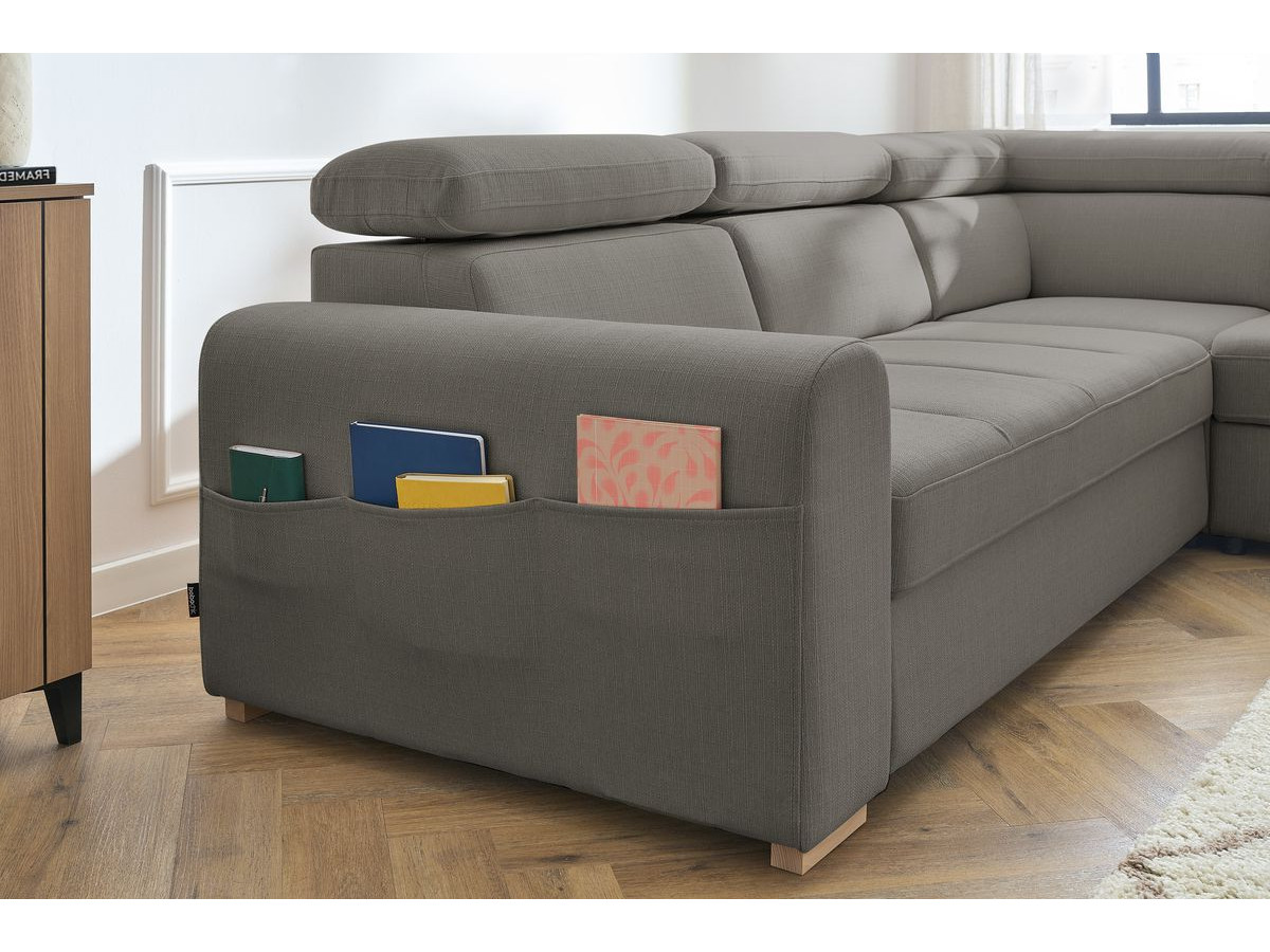 Canapé d'angle convertible coffre ARMAND