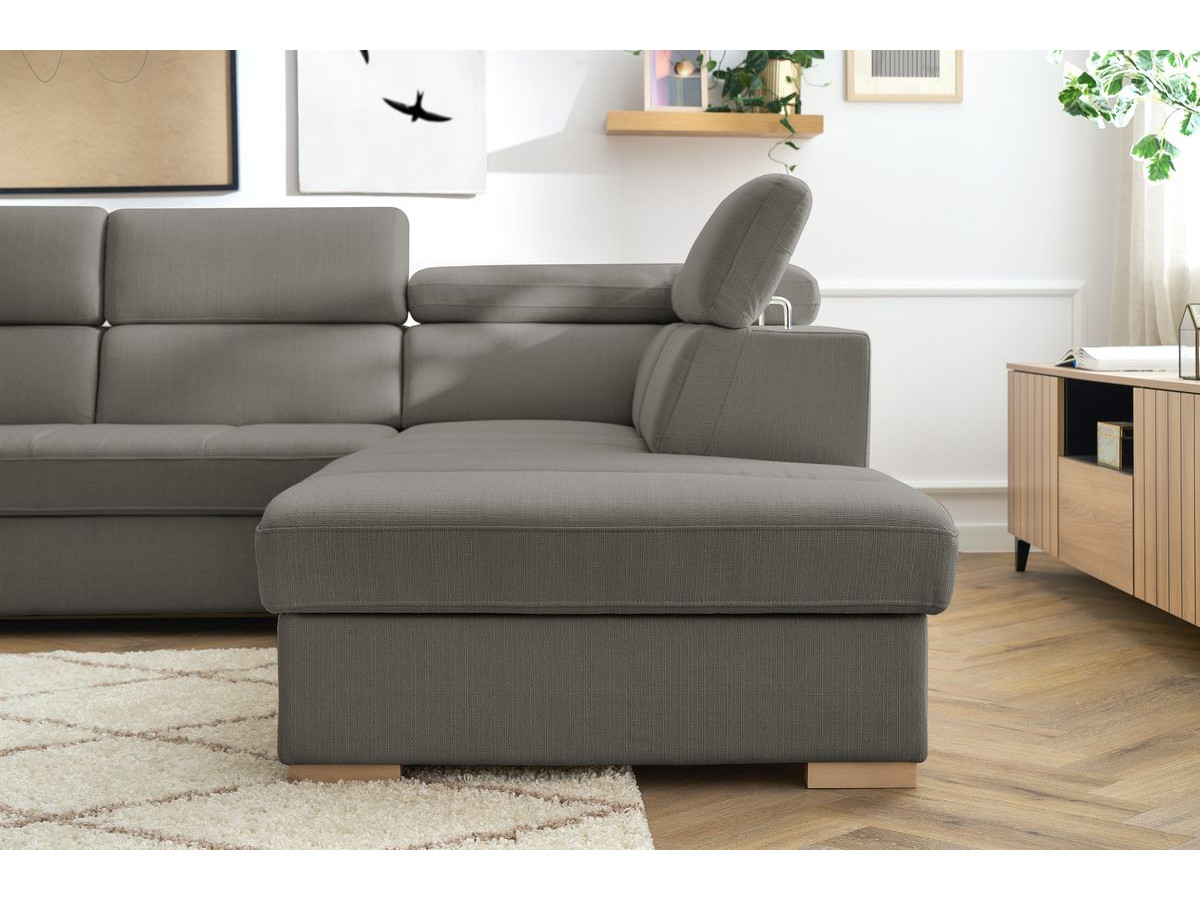 Canapé d'angle convertible coffre ARMAND
