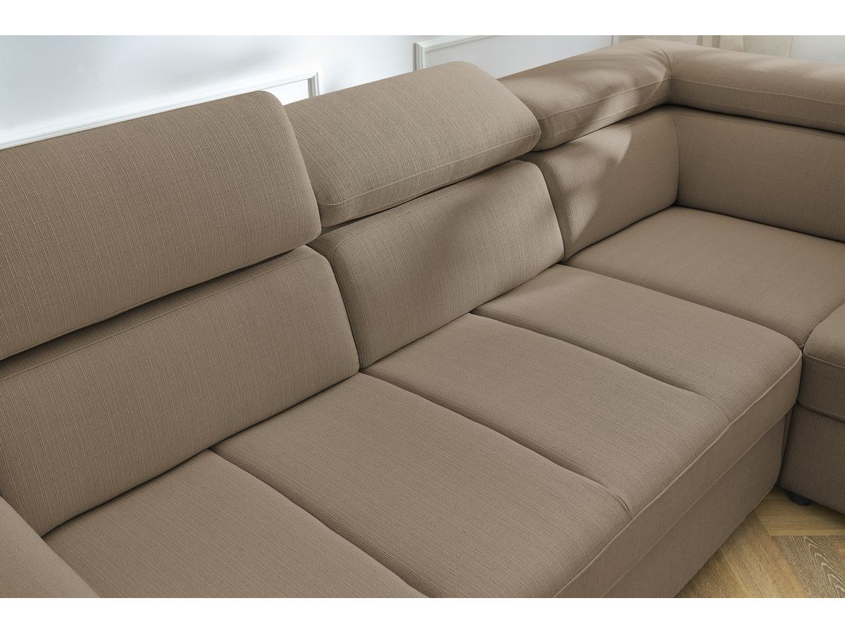 Canapé d'angle convertible coffre ARMAND