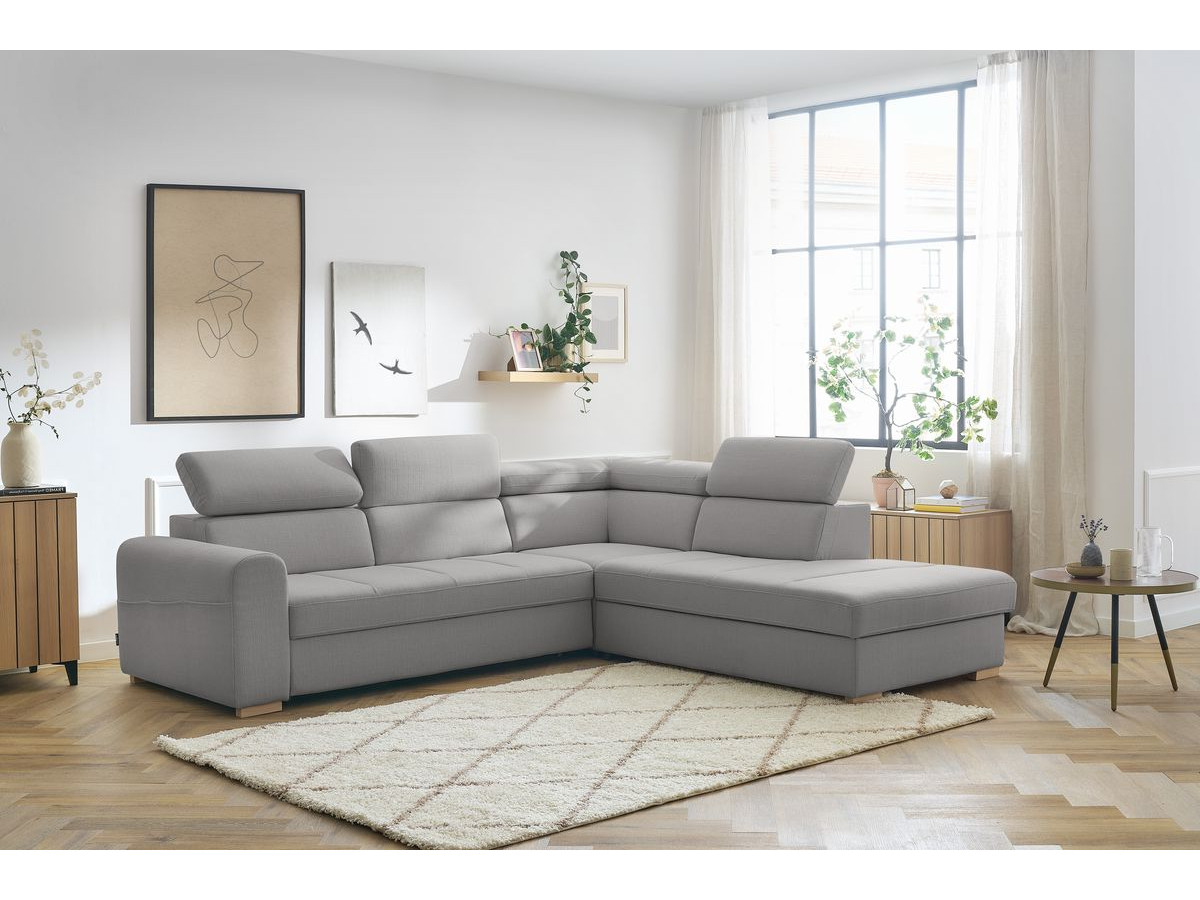 Canapé d'angle convertible coffre ARMAND
