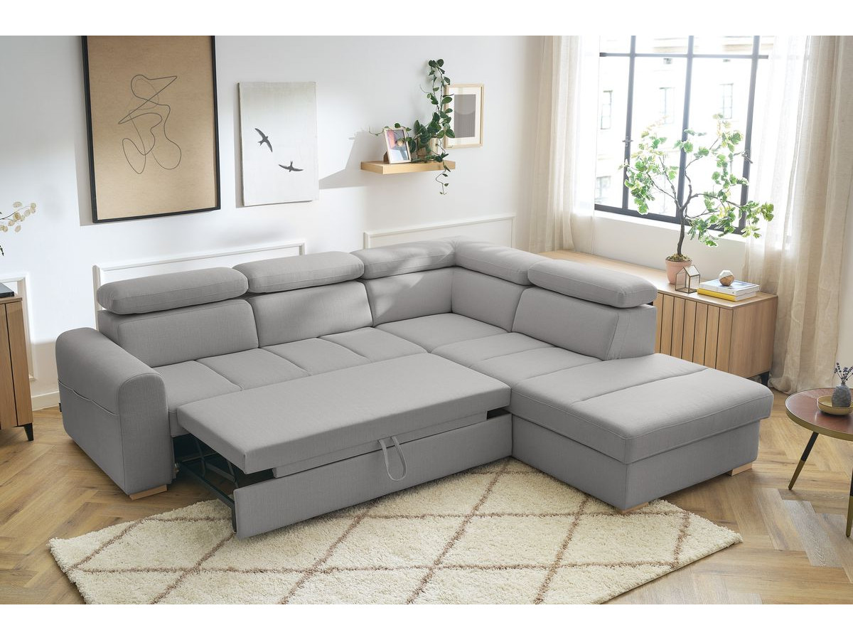 Canapé d'angle convertible coffre ARMAND