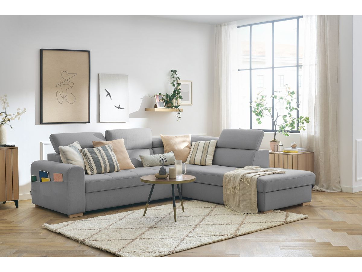 Canapé d'angle convertible coffre ARMAND