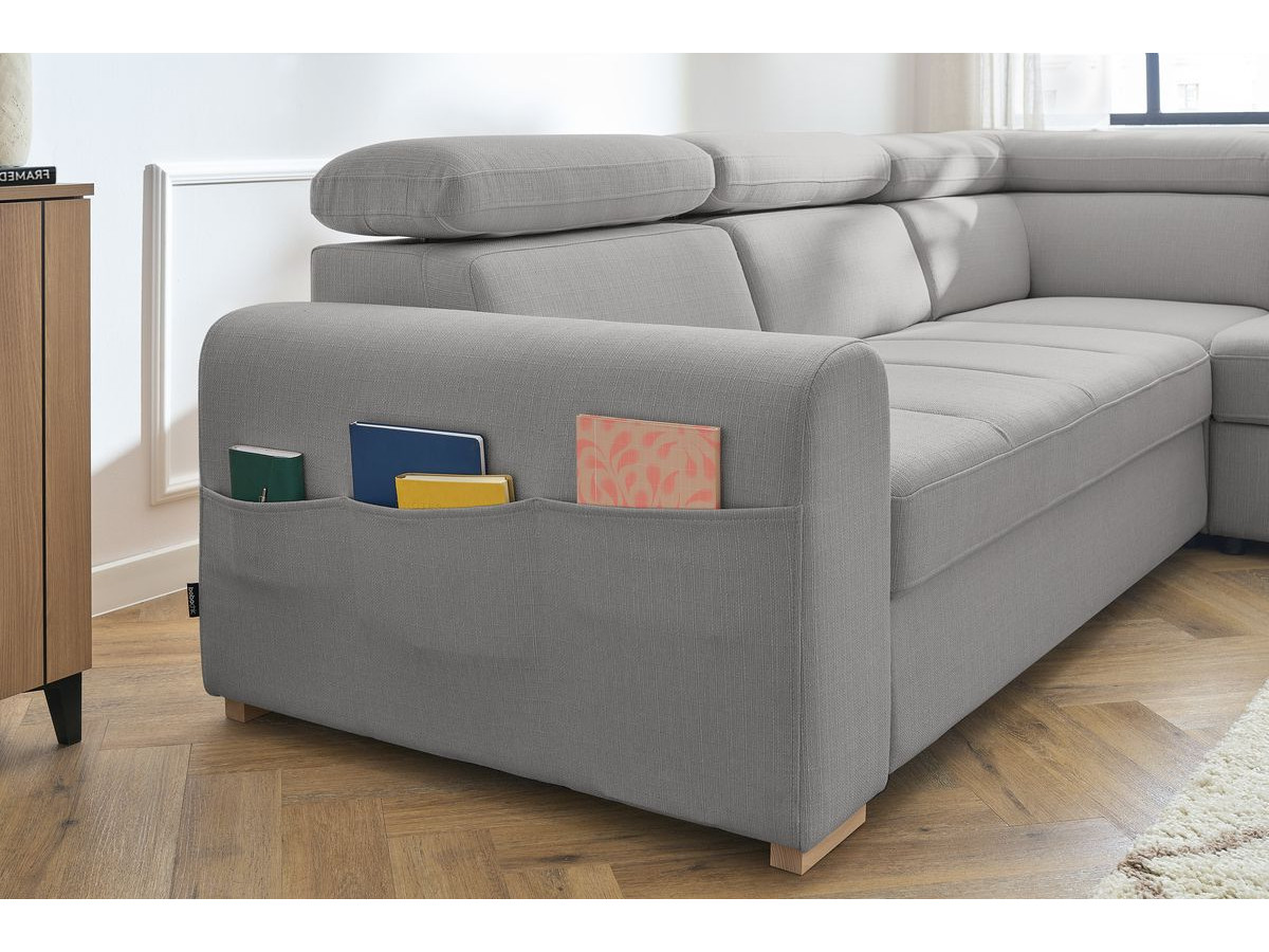 Canapé d'angle convertible coffre ARMAND