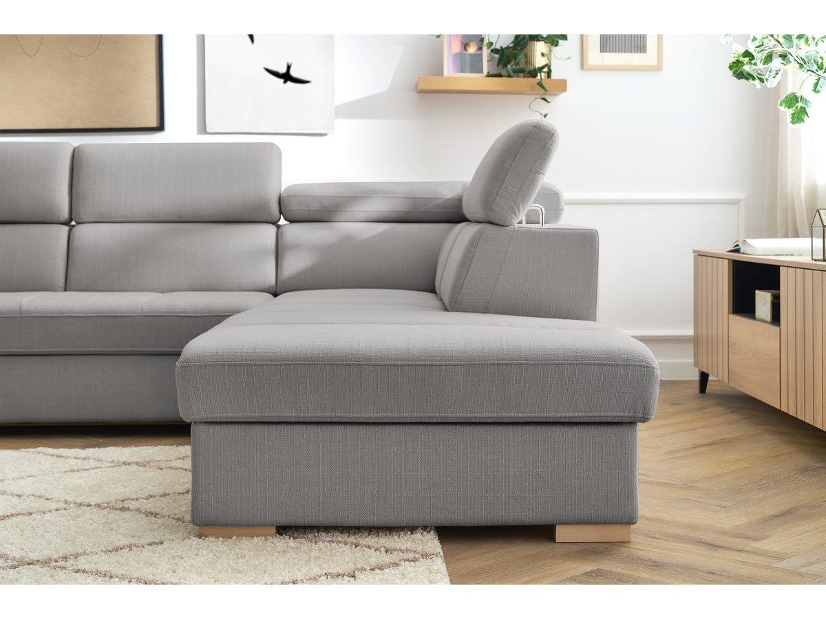 Canapé d'angle convertible coffre ARMAND