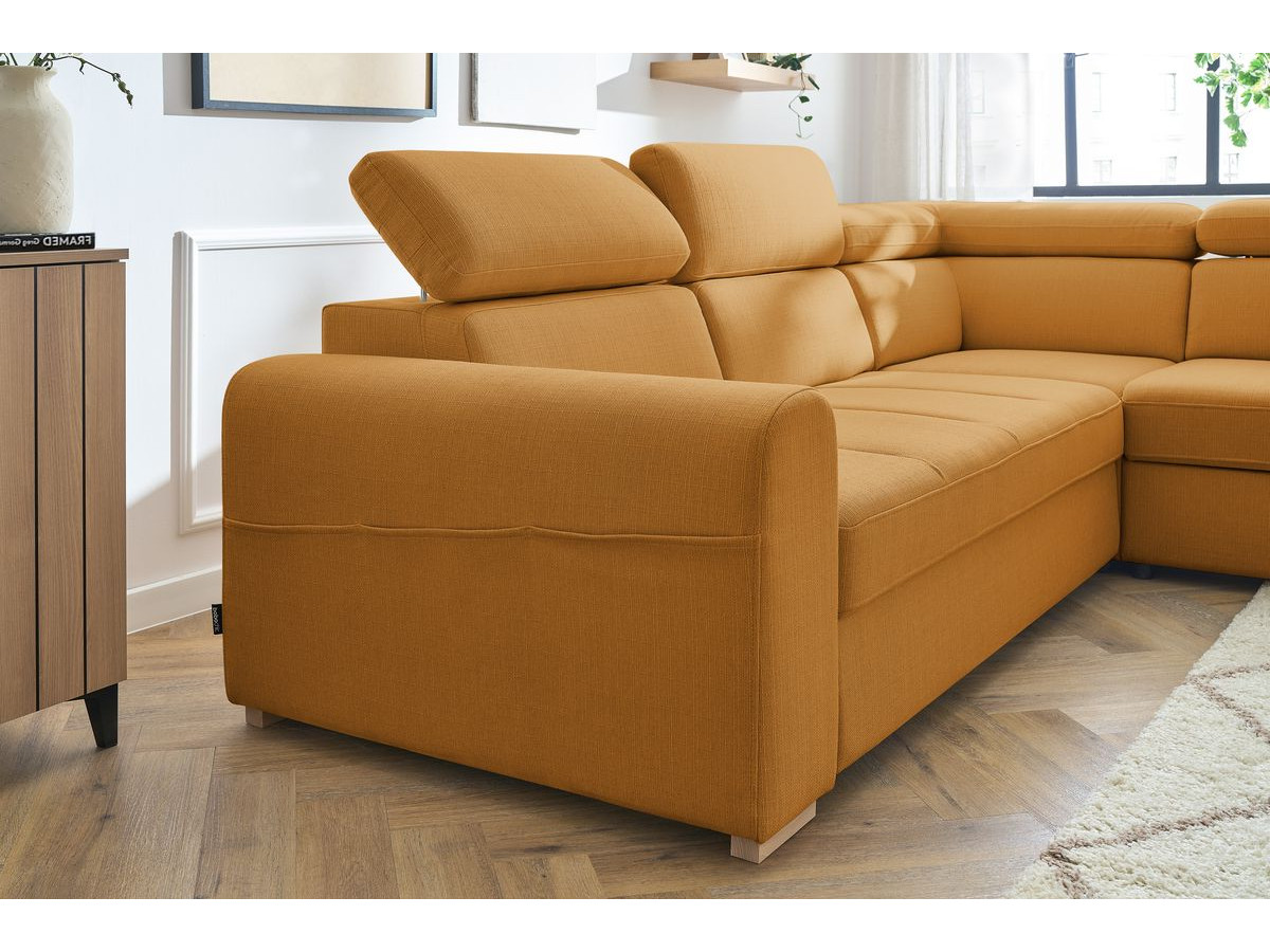 Canapé d'angle convertible coffre ARMAND