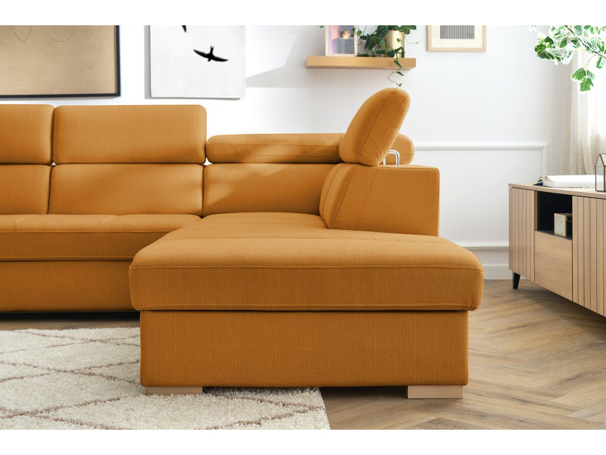Canapé d'angle convertible coffre ARMAND