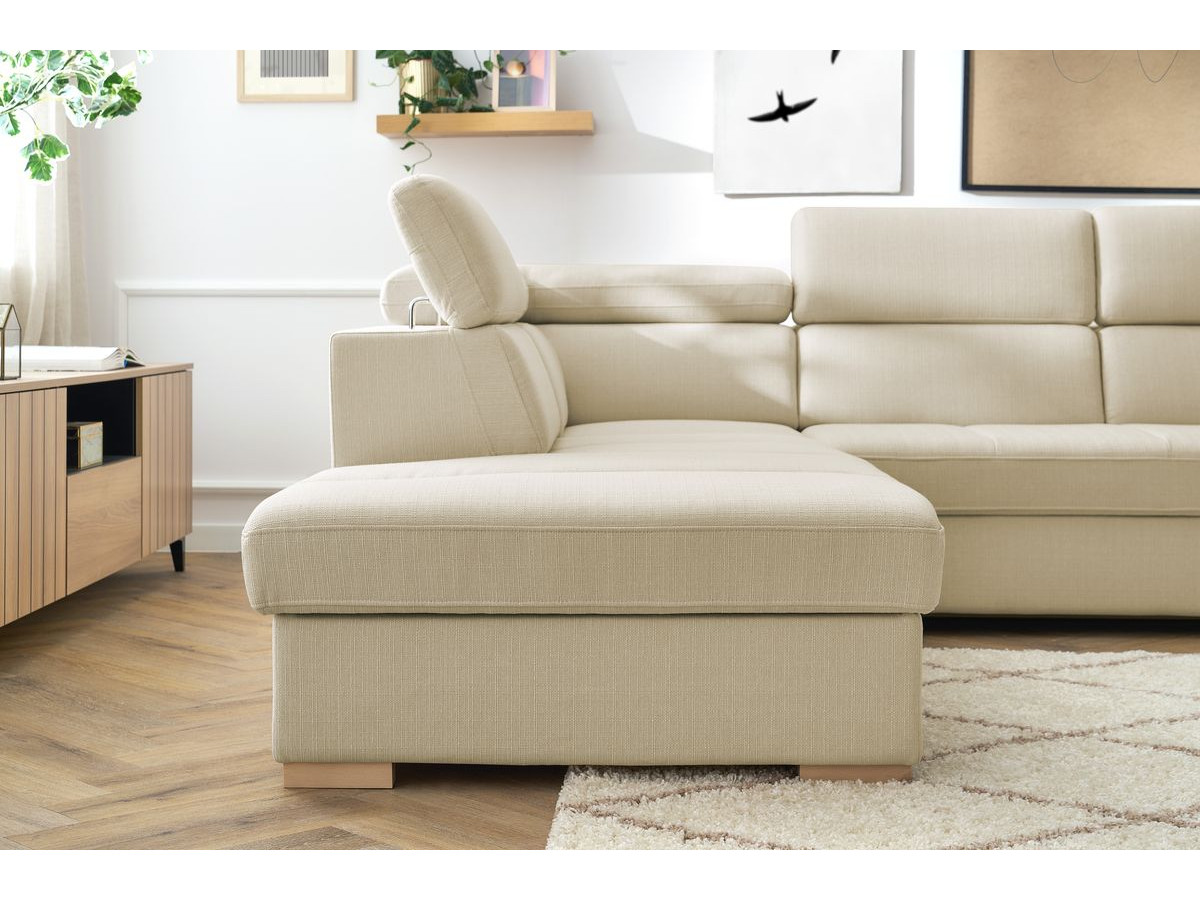 Canapé d'angle convertible coffre ARMAND