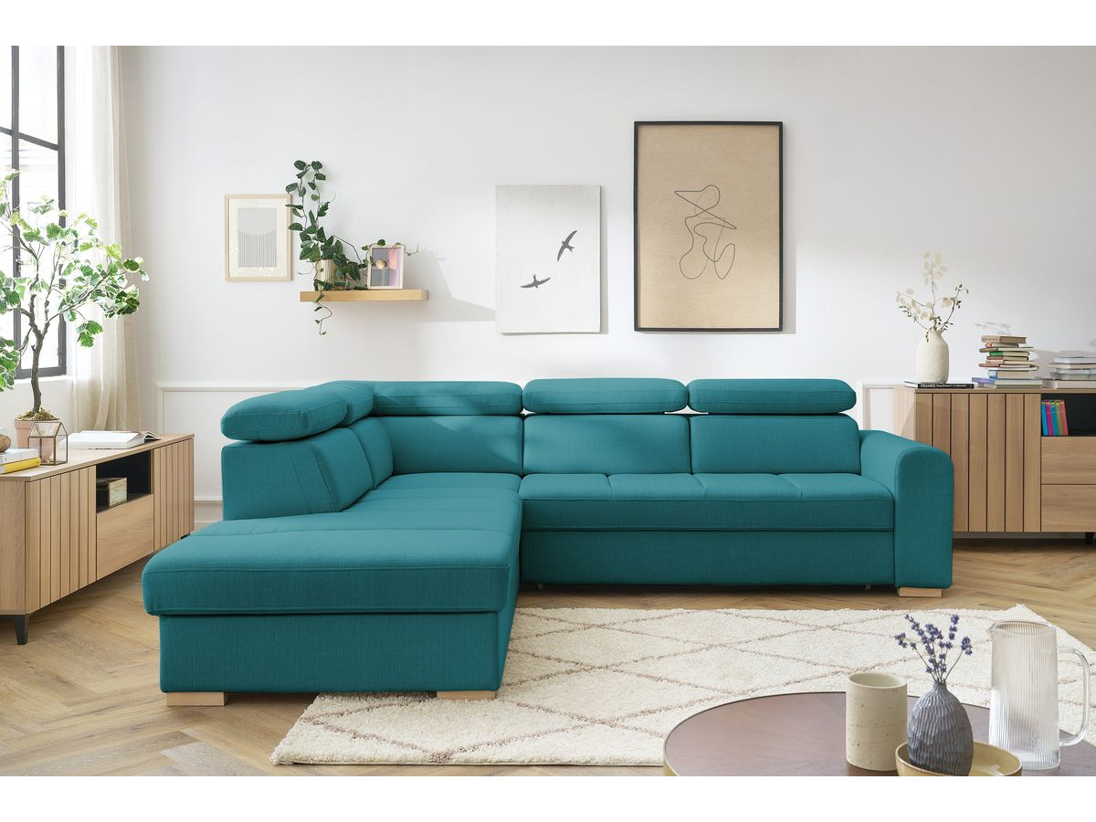 Canapé d'angle convertible coffre ARMAND
