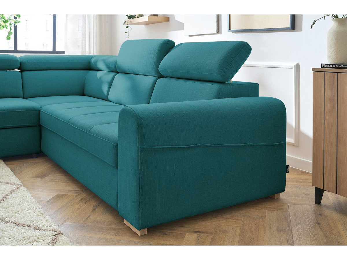 Canapé d'angle convertible coffre ARMAND