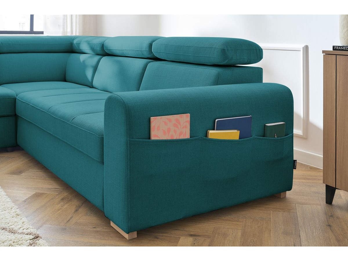 Canapé d'angle convertible coffre ARMAND