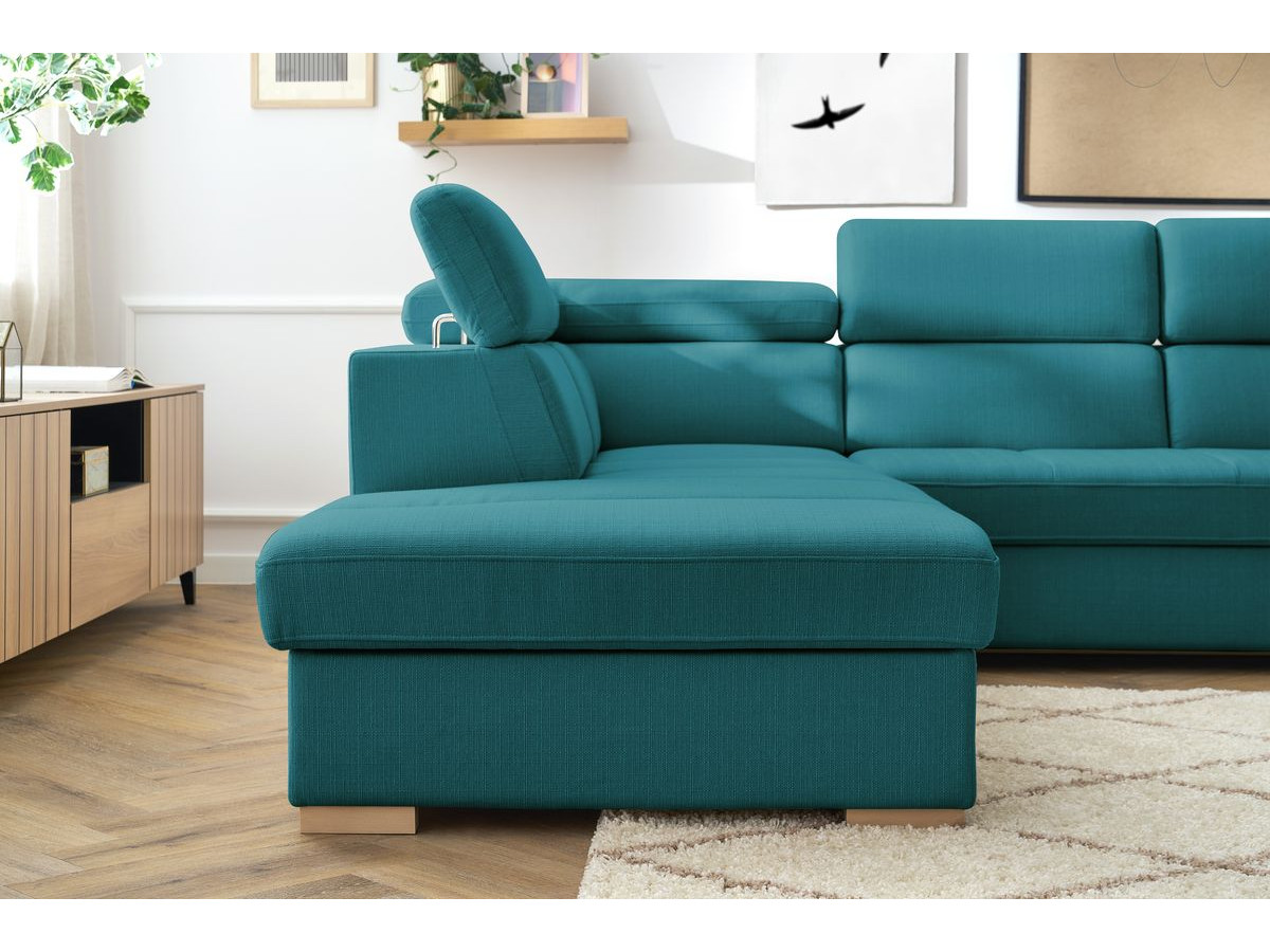 Canapé d'angle convertible coffre ARMAND