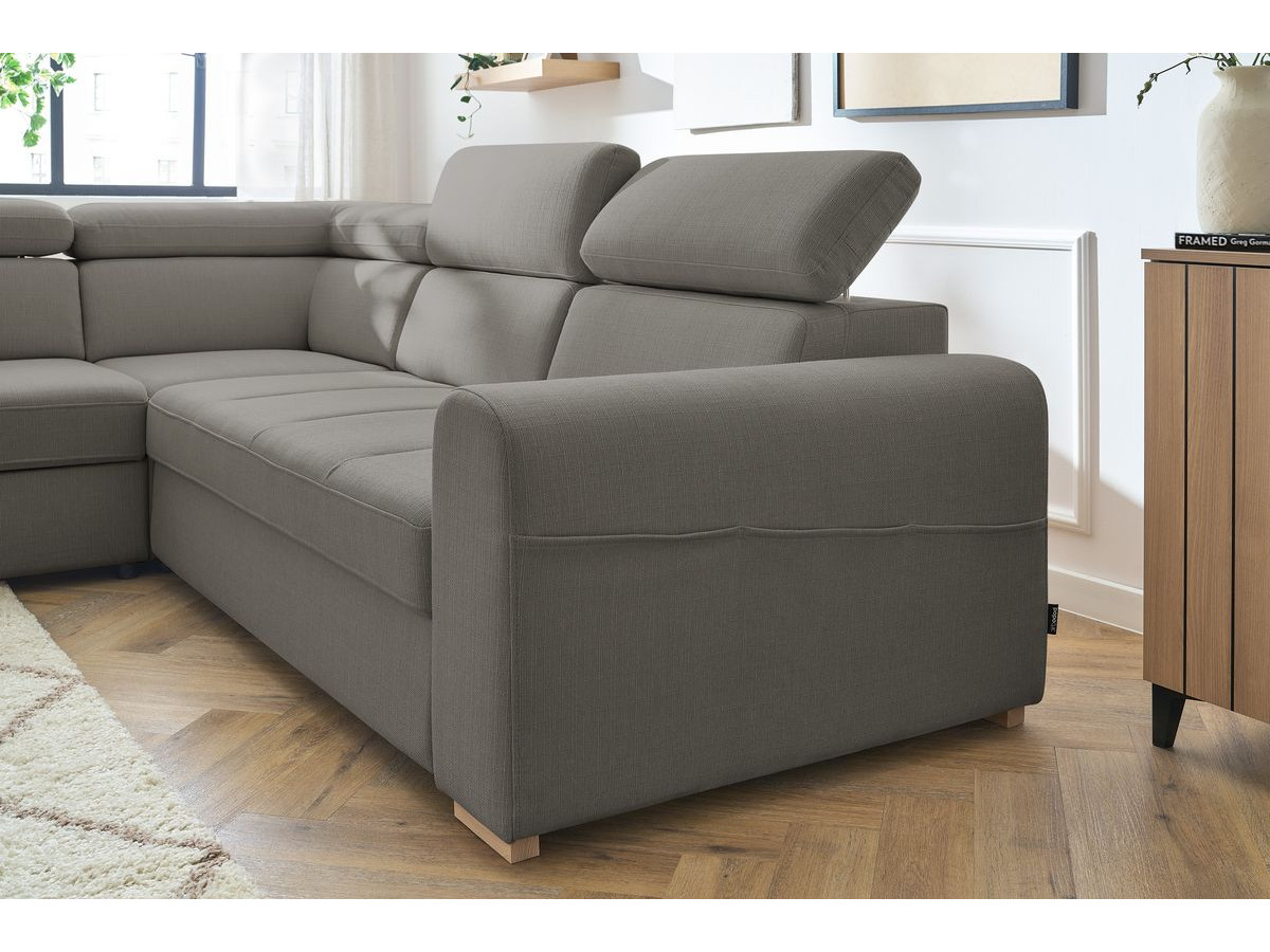Canapé d'angle convertible coffre ARMAND