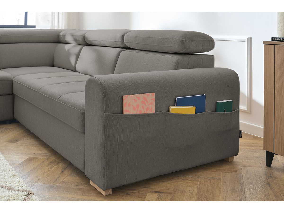 Canapé d'angle convertible coffre ARMAND