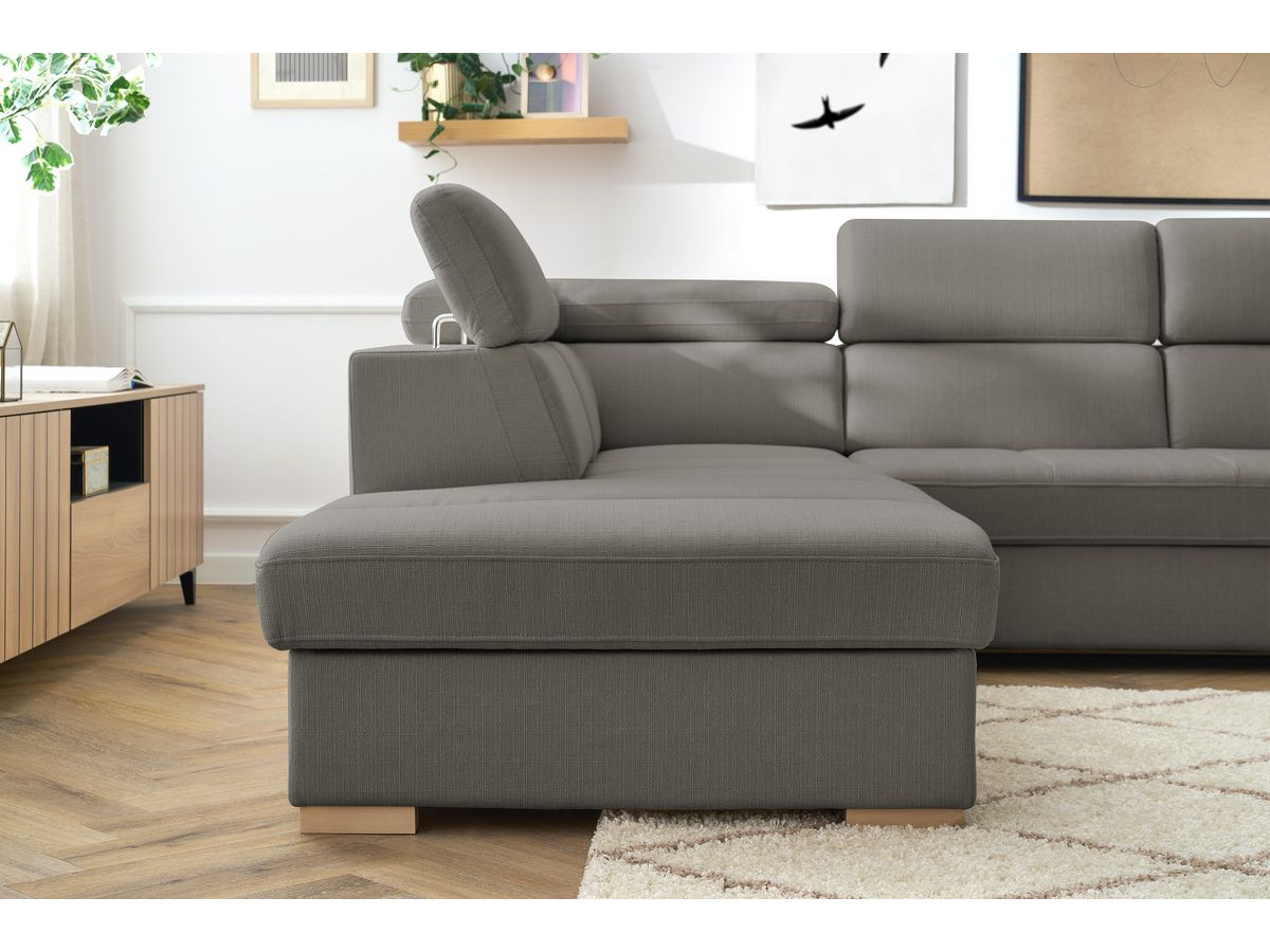 Canapé d'angle convertible coffre ARMAND