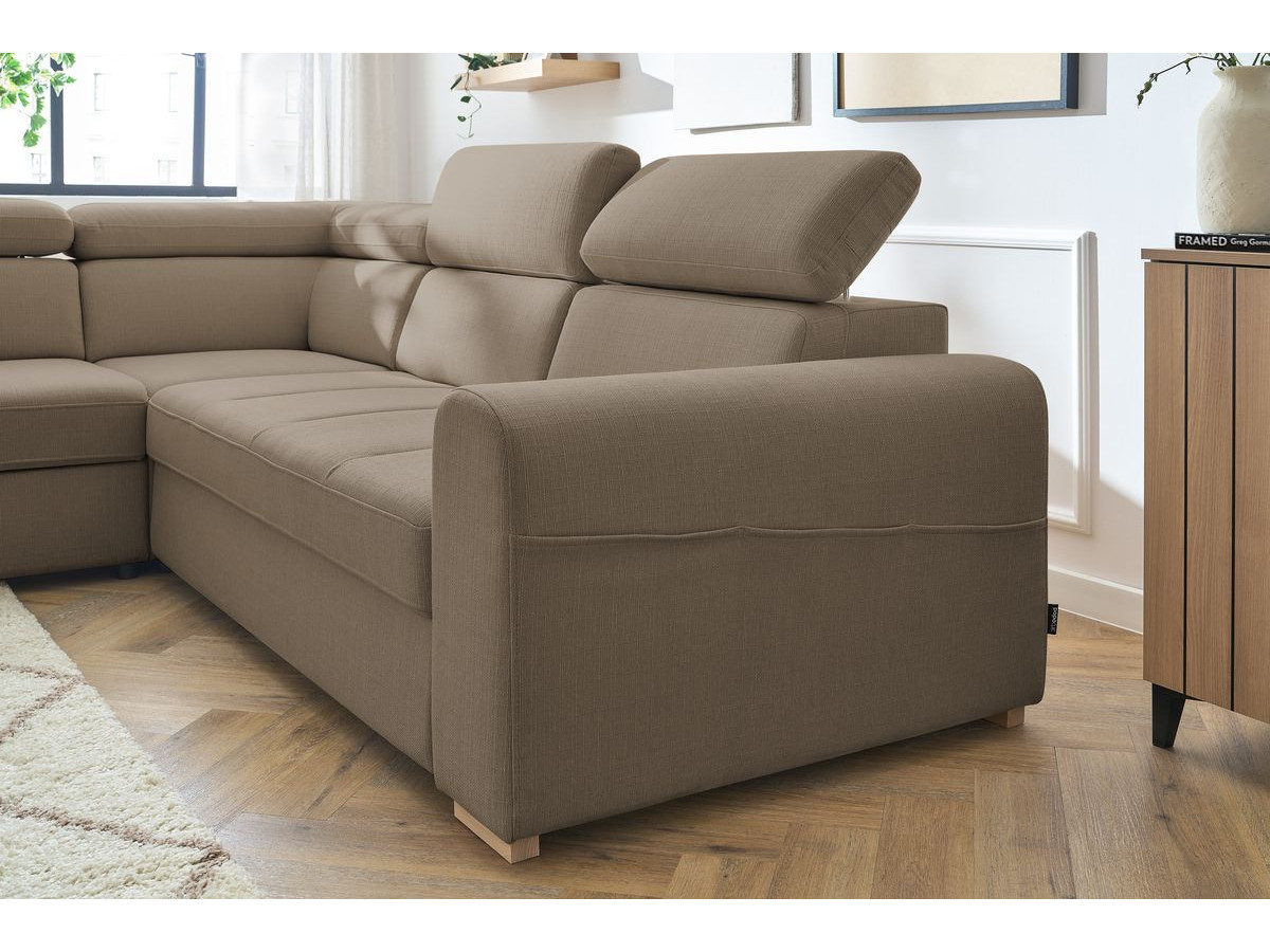 Canapé d'angle convertible coffre ARMAND
