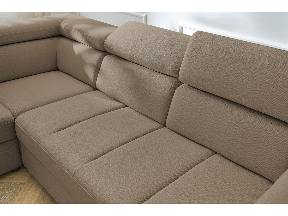 Canapé d'angle convertible coffre ARMAND